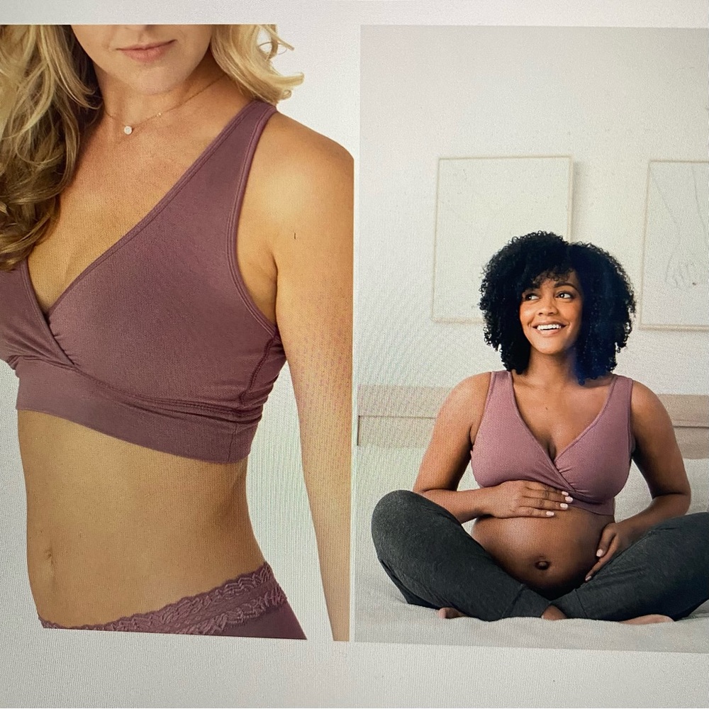 TWO Nursing & Sleeping bras size L